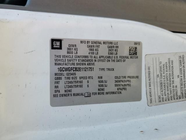 2014 Chevrolet Express G2500