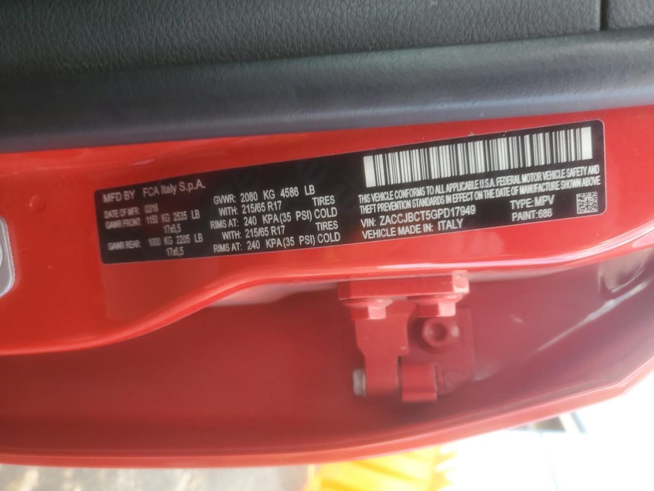 2016 Jeep Renegade Trailhawk