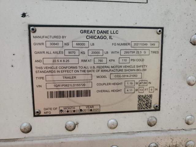 2020 Great Dane CCC-3314-21053 DRY Van Trailer