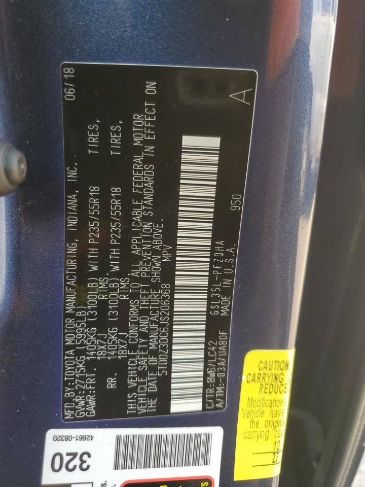 2018 Toyota Sienna xle