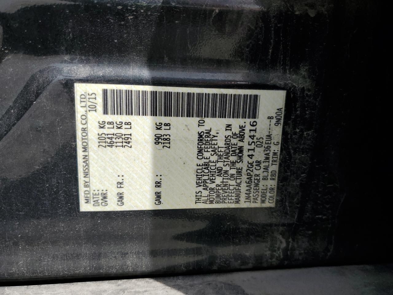 2016 Nissan Maxima 3.5s