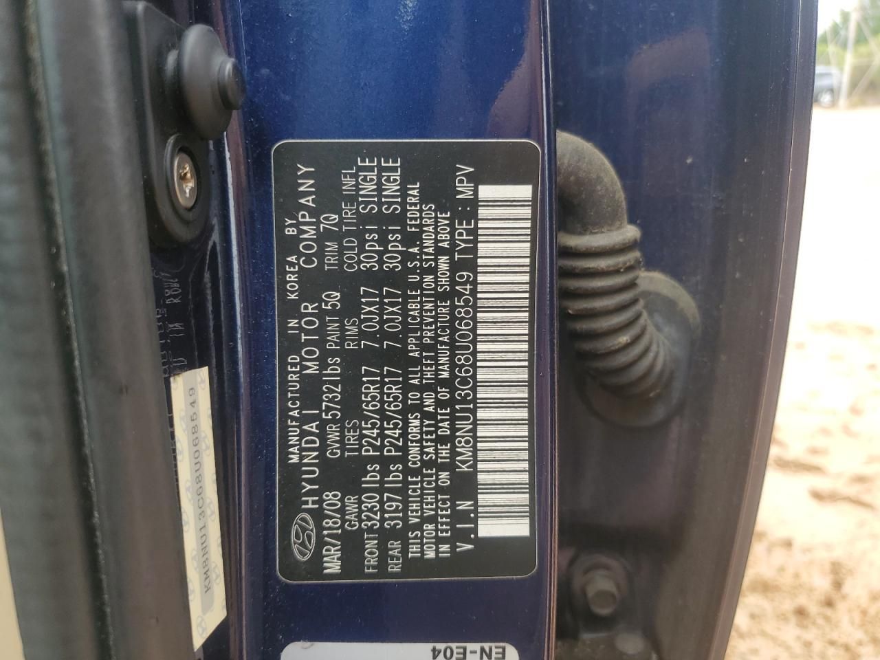 2008 Hyundai Veracruz gls