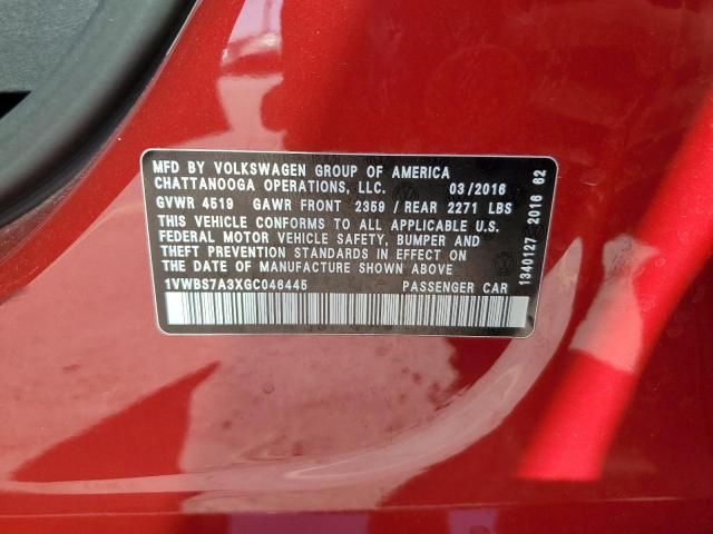 2016 Volkswagen Passat SE