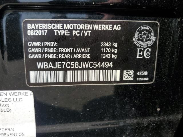 2018 BMW 540 XI