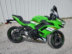Salvage motorcycles for sale at Rogersville, MO auction: 2025 Kawasaki EX650 P