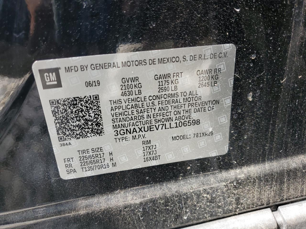 2020 Chevrolet Equinox lt