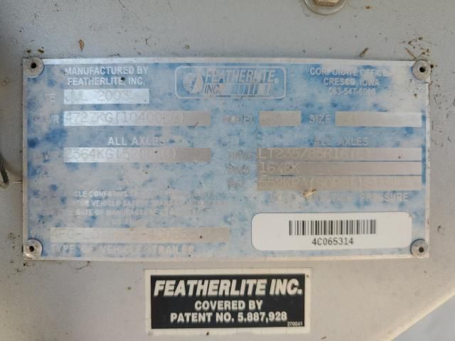 2004 Featherlite Mfg Inc 2004 Featherlite 8541 Livestock Trailer