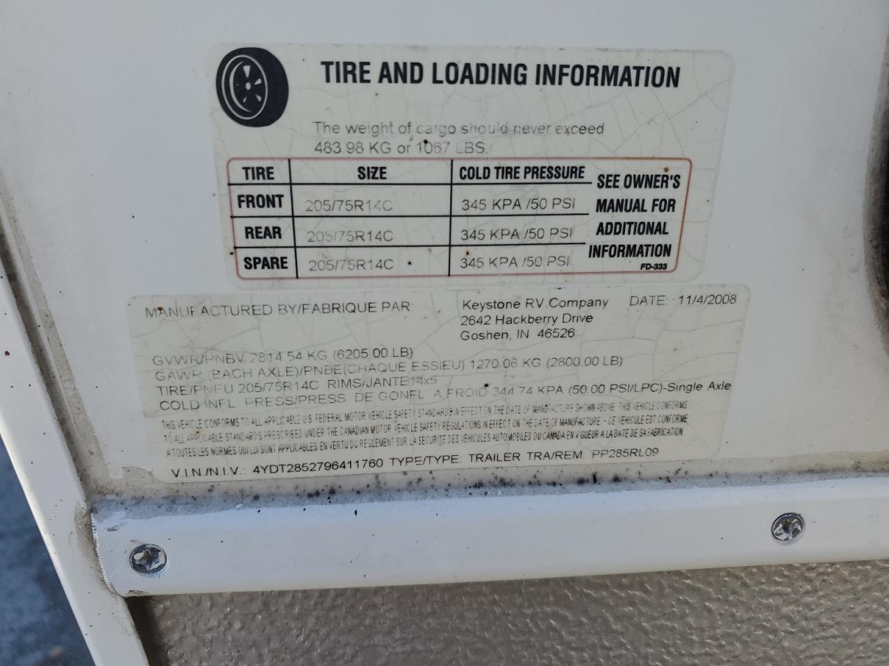 2009 Passport 2009 Keystone Passport U-RVS Camper