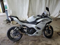 Salvage motorcycles for sale at Ebensburg, PA auction: 2025 Kawasaki EX500