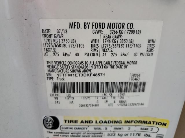 2013 Ford F150 Supercrew