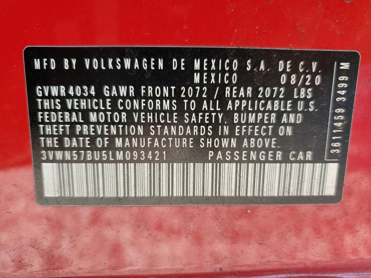 2020 Volkswagen Jetta s