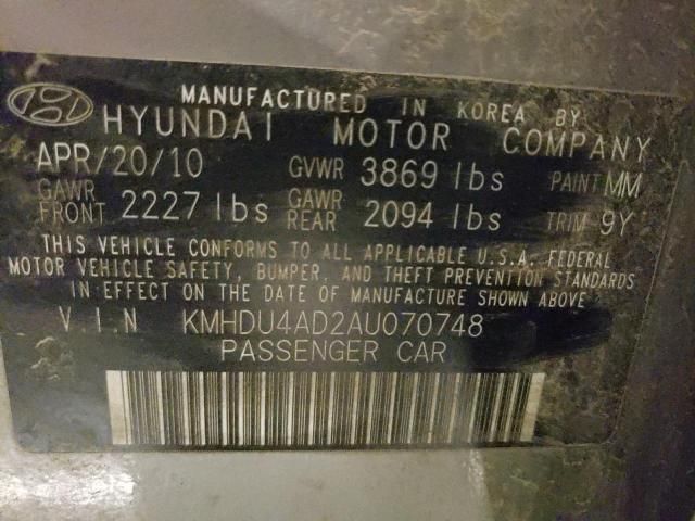 2010 Hyundai Elantra Blue