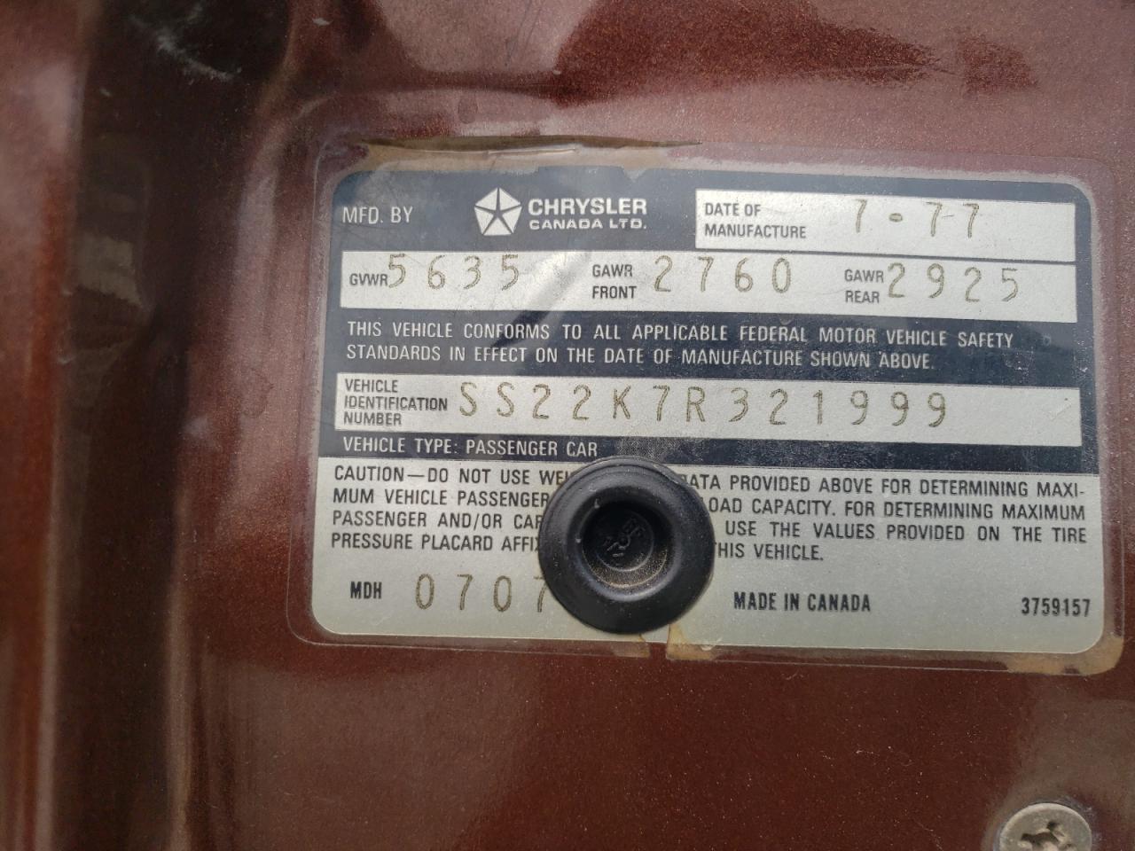 1977 Chrysler Cordoba