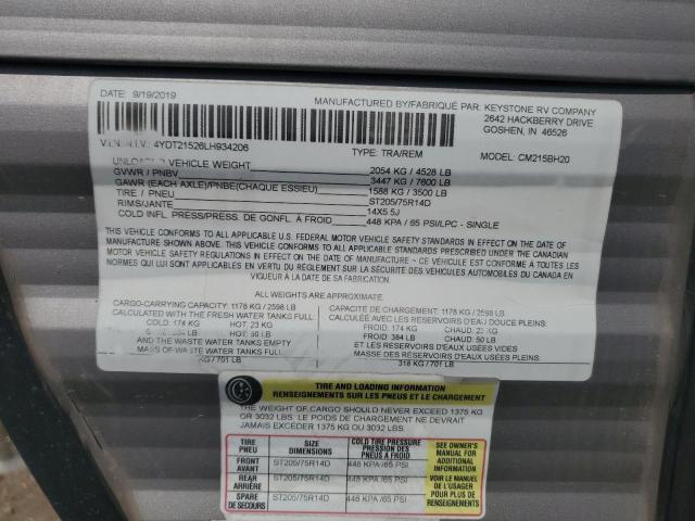 2020 Coleman CM215BH20-Camper