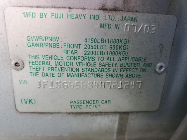 2004 Subaru Forester 2.5XS