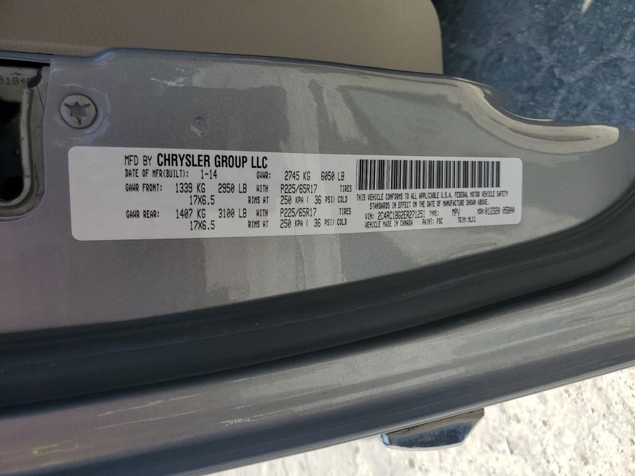 2014 Chrysler Town & Country Touring