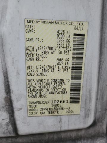 2014 Nissan NV 2500