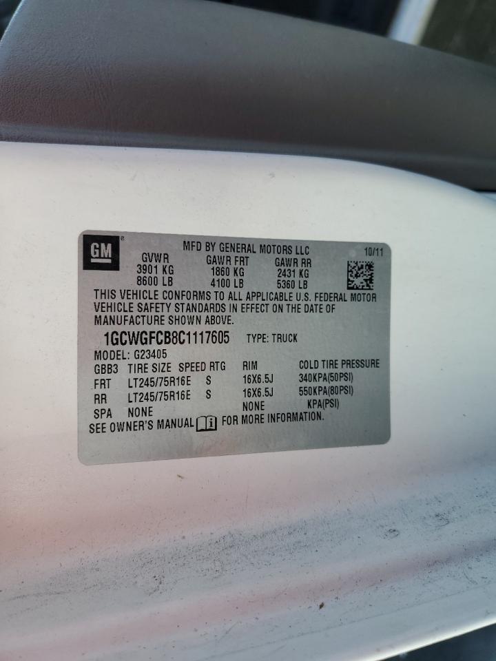 2012 Chevrolet Express G2500