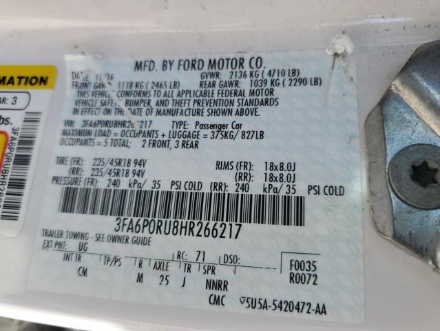 2017 Ford Fusion Titanium HEV