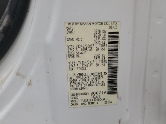 2015 Nissan NV 1500