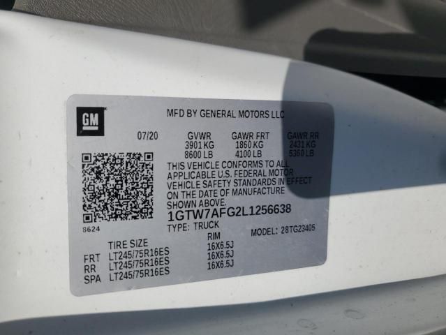 2020 GMC Savana G2500