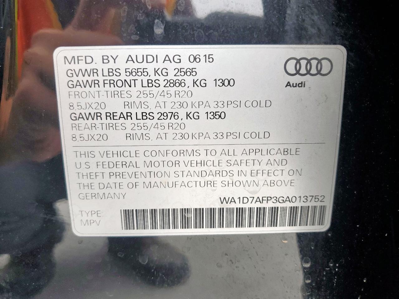 2016 Audi Q5 Premium Plus S-line
