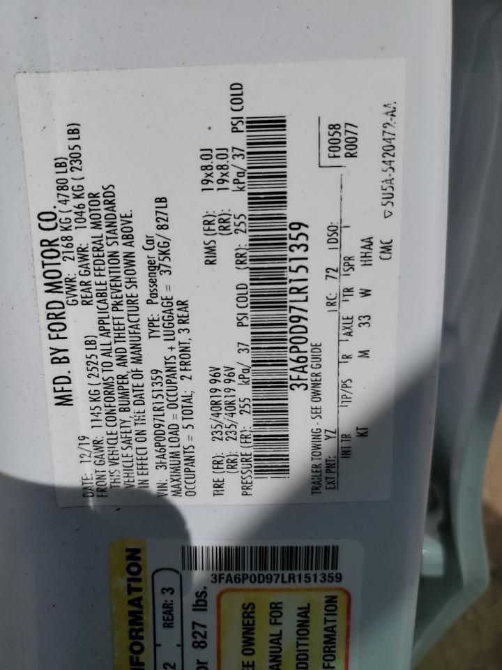 2020 Ford Fusion Titanium