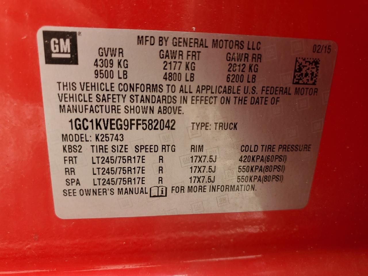 2015 Chevrolet Silverado K2500 Heavy Duty LT