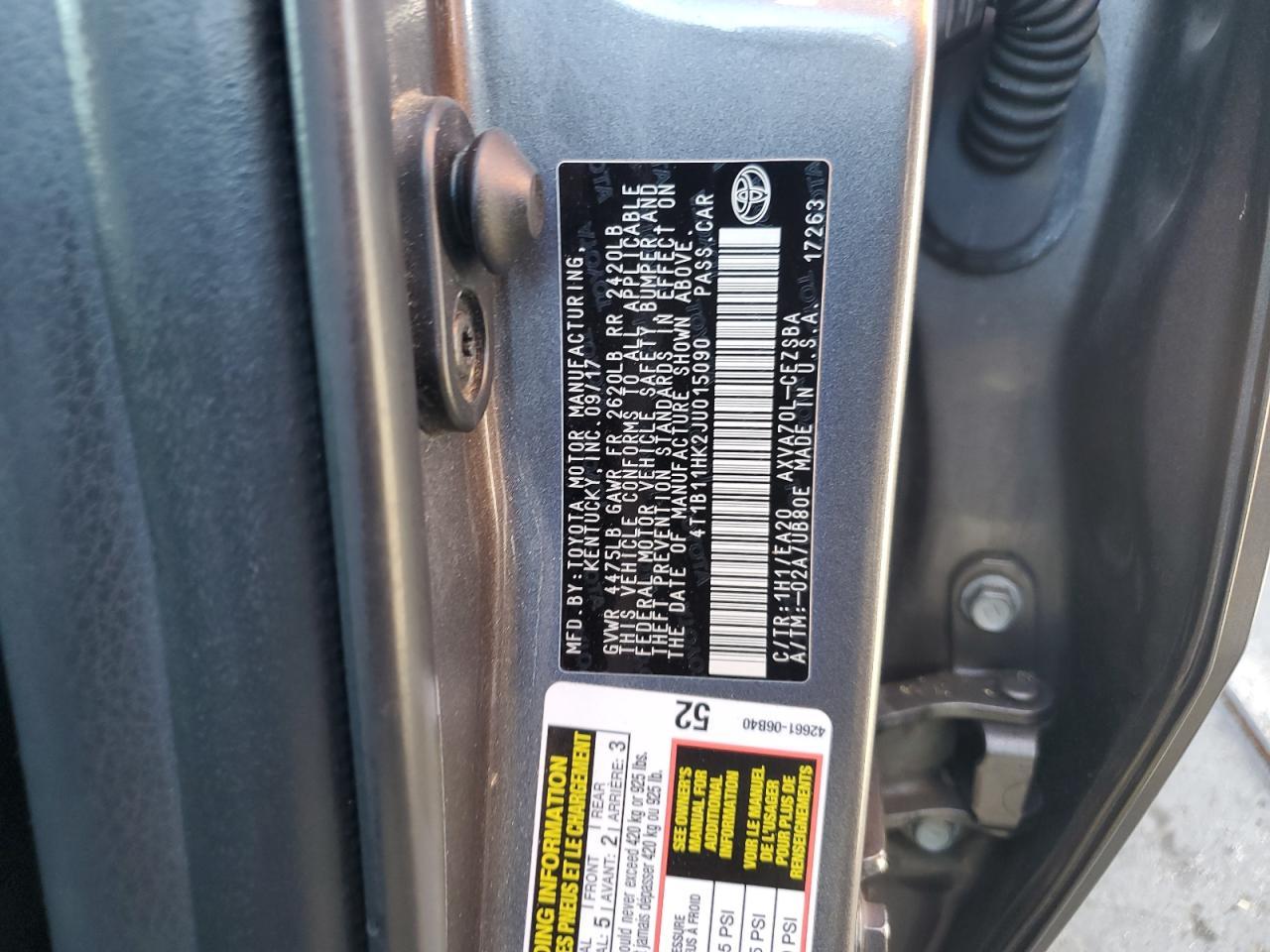 2018 Toyota Camry se