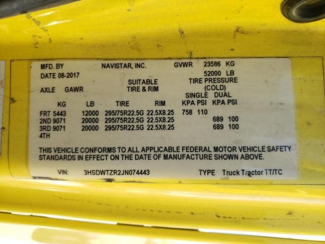 2018 International RH613 Semi Truck