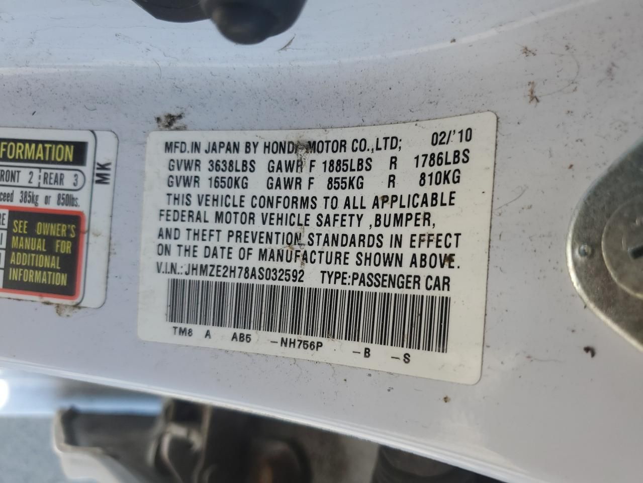 2010 Honda Insight ex