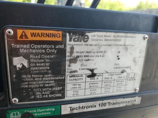 2017 Yale GLP030VXNRSV062 Forklift
