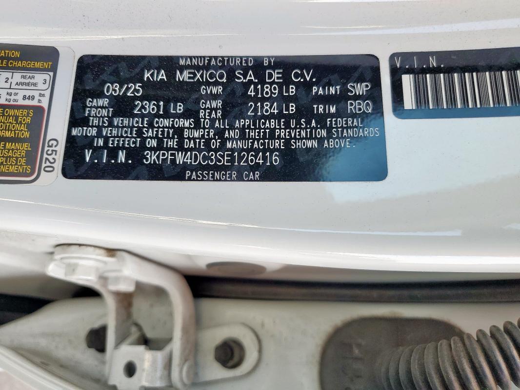 2025 KIA K4 Gt-line Turbo