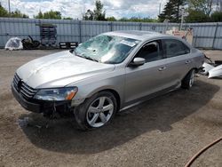 Salvage cars for sale from Copart Bowmanville, ON: 2013 Volkswagen Passat SE