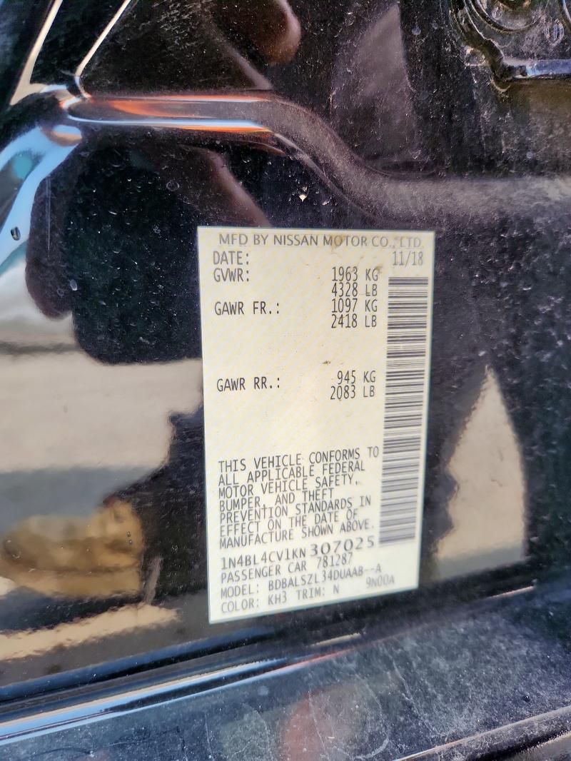 2019 Nissan Altima sr