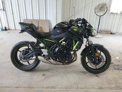 Salvage motorcycles for sale at Hurricane, WV auction: 2022 Kawasaki ER650 L