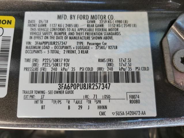 2018 Ford Fusion SE Phev