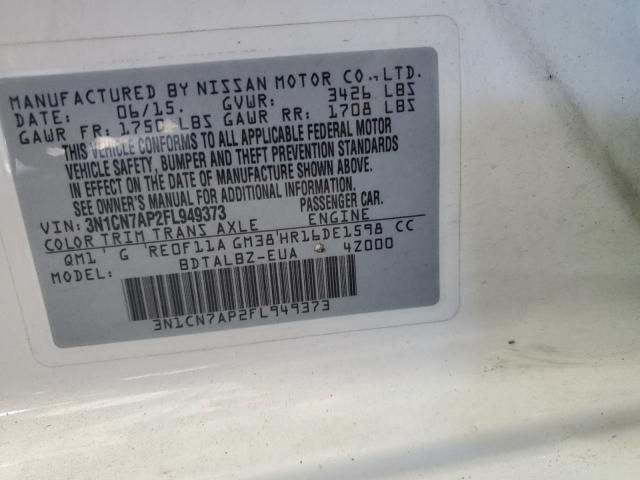 2015 Nissan Versa S