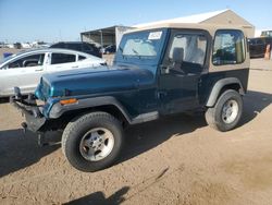 Jeep salvage cars for sale: 1995 Jeep Wrangler / YJ S