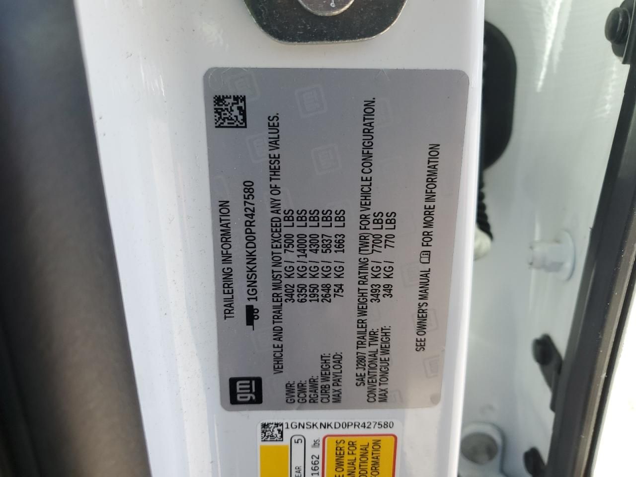 2023 Chevrolet Tahoe K1500 lt