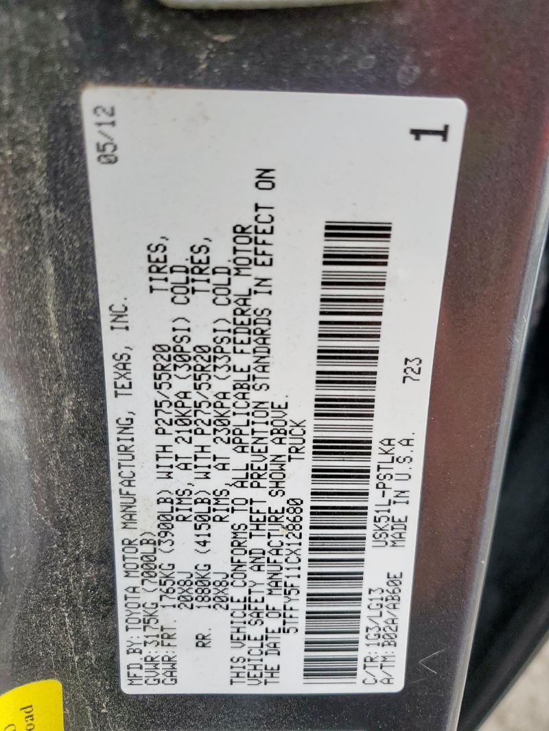 2012 Toyota Tundra Crewmax Limited