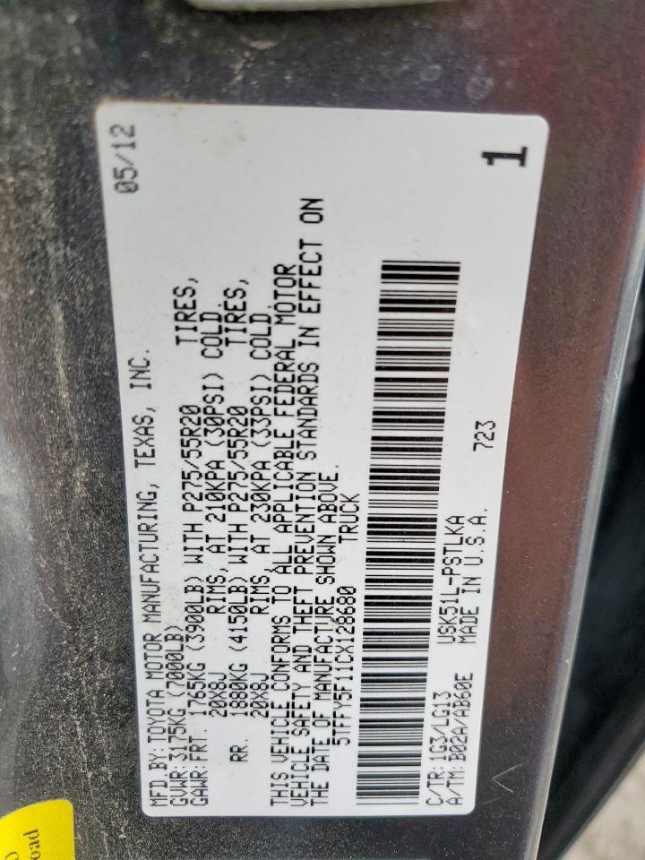 2012 Toyota Tundra Crewmax Limited