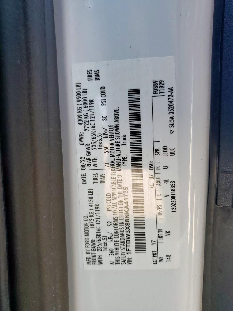 2022 Ford Transit T-350