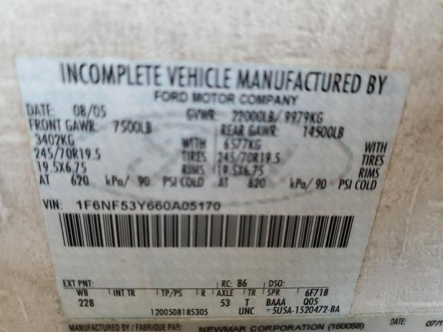 2006 Ford F550 Super Duty Stripped Chassis