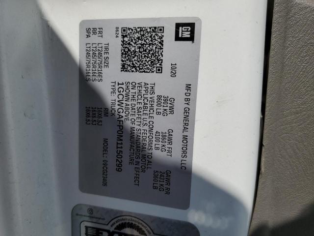 2021 Chev Express G2500