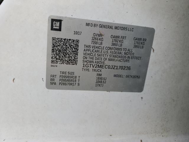 2018 GMC Sierra K1500 sle