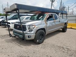 Salvage trucks for sale at Houston, TX auction: 2020 Toyota Tundra Double Cab SR