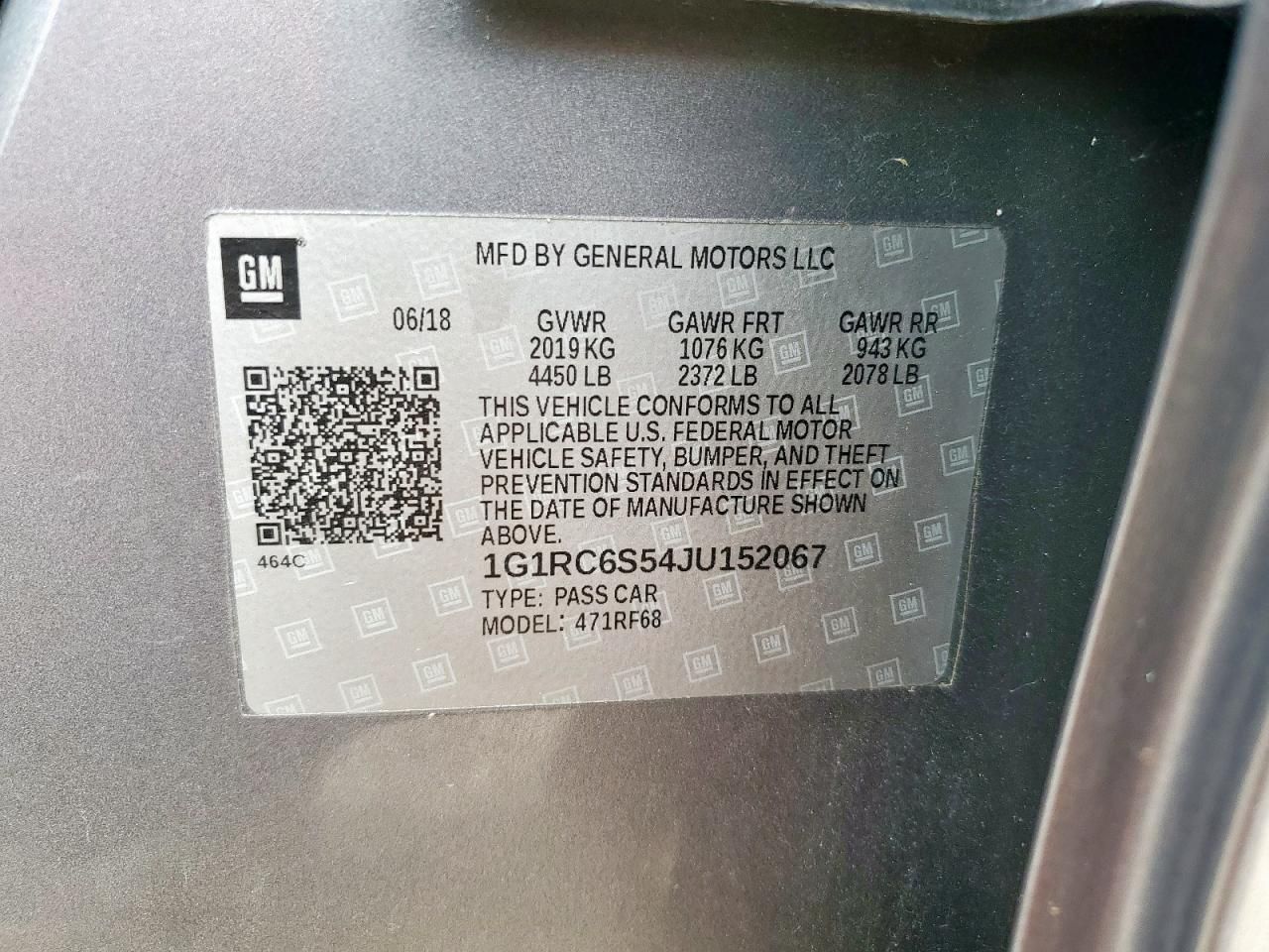 2018 Chevrolet Volt lt