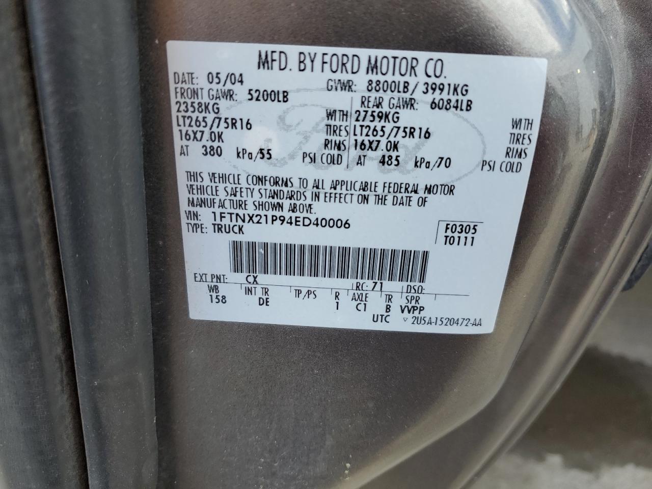 2004 Ford F250 Super Duty