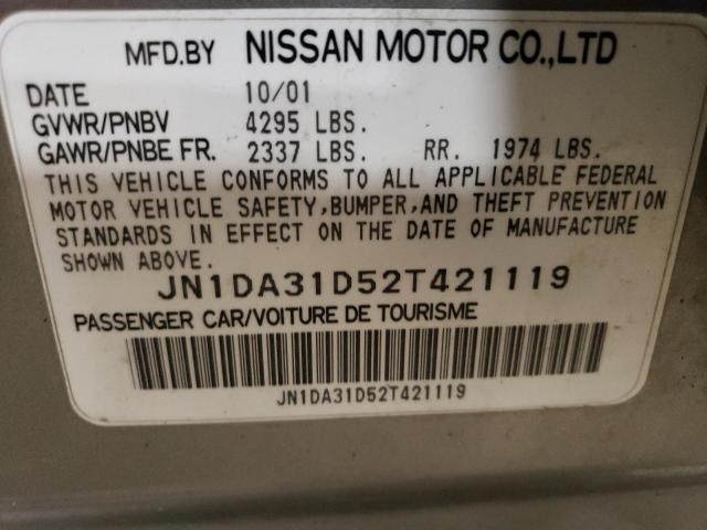 2002 Nissan 2002 Niss Maxima gle